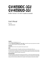 Gigabyte GV-N550OC-1GI User manual