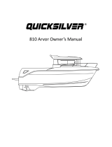 Quicksilver 810 Arvor Owner's manual