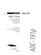 Miranda ADC-191p Manual To Installation And Operation
