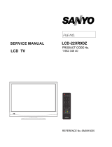 Sanyo LCD-22XR9DZ User manual