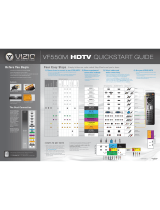 Vizio VF550M - 55" LCD TV Quick start guide