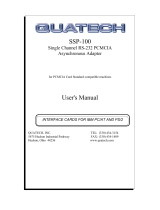 Quatech SSP-100 User manual