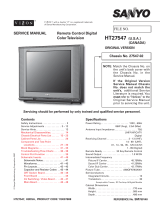 Sanyo Vizzon HT27547 User manual