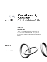 3com Network Cables 3CRPCIG75 User manual