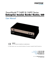 Patton SmartNode SN5490/64P2GS/EUI User manual