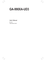 Gigabyte GA-990XA-UD3 User manual