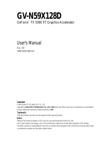 Gigabyte GV-N59X128D User manual