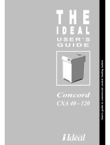 CONCORD CXA 40 - 120 User manual