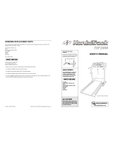 NordicTrack EXP2000 XI User manual