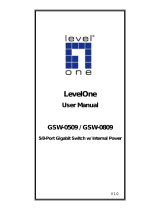 LevelOne GSW-0509 Gigabit Switch 5-Port User manual