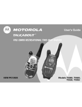 Motorola TALKABOUT T5500 User manual