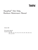 Lenovo THINKPAD T60P Hardware Maintenance Manual