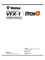 Vestax VFX-1 Owner's manual