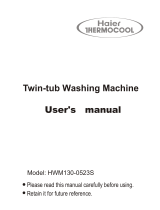 Haier HWM120-CS User manual