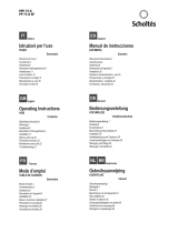 Scholtes PP 73 G SF Operating Instructions Manual