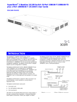 3com SS3 BASELINE SW 24X10 / 100 1X1000 User manual