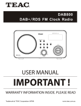 TEAC DAB800 User manual