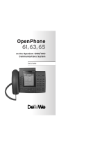 DETEWE OPENPHONE 63 User manual