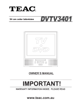 TEAC DVTV3401 Owner's manual