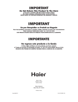 Haier HVW18 Service User manual