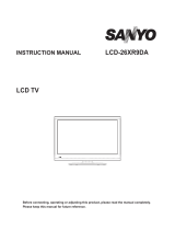 Sanyo LCD-32XR9DA User manual