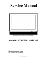 Vizio VP42 HDTV20A User manual