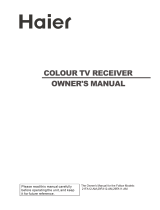 Haier 29FA11-AM Owner's manual