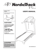 NordicTrack 8.5 Personal Fit-trainer Treadmill User manual