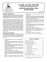 Alarm Lock Trilogy PDL1300 Mounting And Installation Instructions Manual