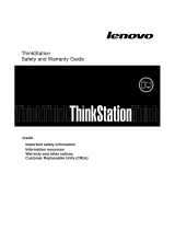 Lenovo ThinkStation D20 Safety And Warranty Manual