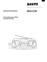 Sanyo MCD-Z18F User manual