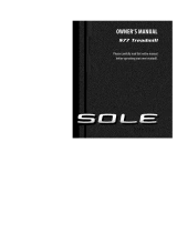 Sole S77 Owner's manual