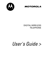 Motorola DIGITAL WIRELESS TELEPHONE User manual