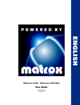 Matrox Millennium G400 User manual