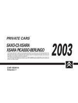 CITROEN Xsara Picasso 2003 User manual