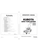 Kubota ZG127E-AU User manual