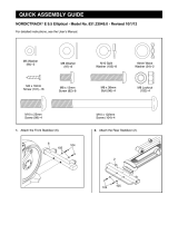 NordicTrack E 9.5 Quick Assembly Manual