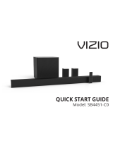 Vizio SB3831-D0 Quick start guide