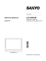 Sanyo LCD-32XR10F User manual
