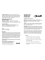 Knoll UDR-HDMI User manual