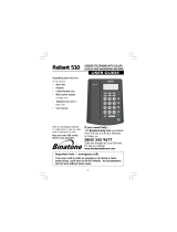 Binatone Reliant 510 User manual