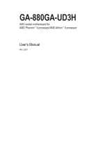 Gigabyte GA-880GA-UD3H User manual