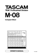 Tascam M-08 Owner's manual