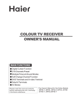 Haier 29F9D-T Owner's manual
