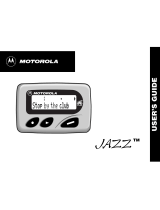 Motorola Jazz Pager User manual