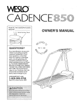 Weslo CADENCE 850 Owner's manual