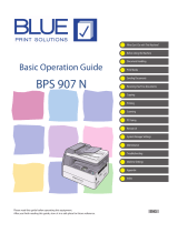 Blue BPS 907 N Basic Operation Manual