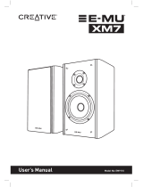 Creative E-MU XM7 User manual