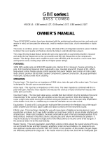 Genz Benz GBE 1-15T Owner's manual