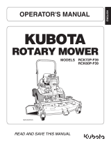 Kubota RCK60P-F39 User manual